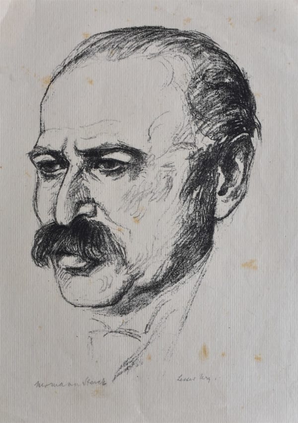 HERMANN STRUCK, Portrait of Lesser Ury / Bildnis Lesser Ury, ca. 1920