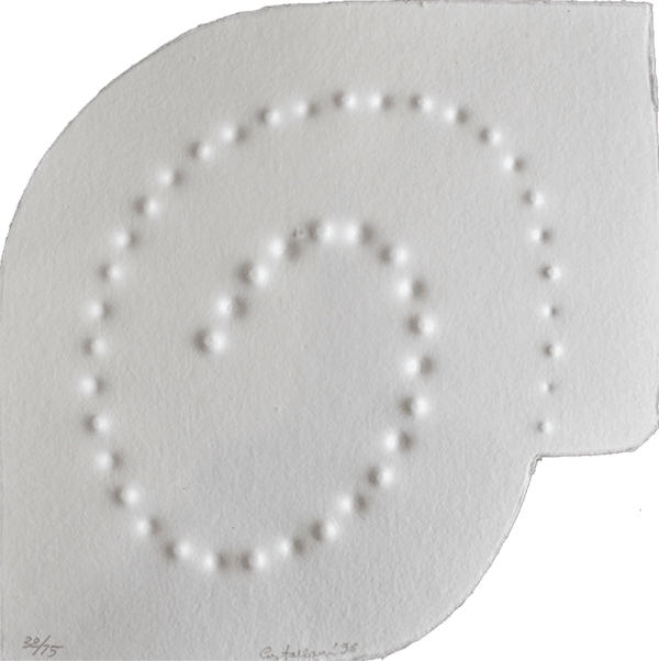 ENRICO CASTELLANI, Composition V, from: Trous, 1996