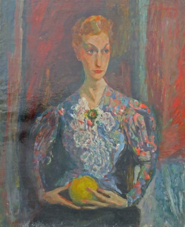 JACQUES CHAPIRO, Woman Holding an Orange, 1937