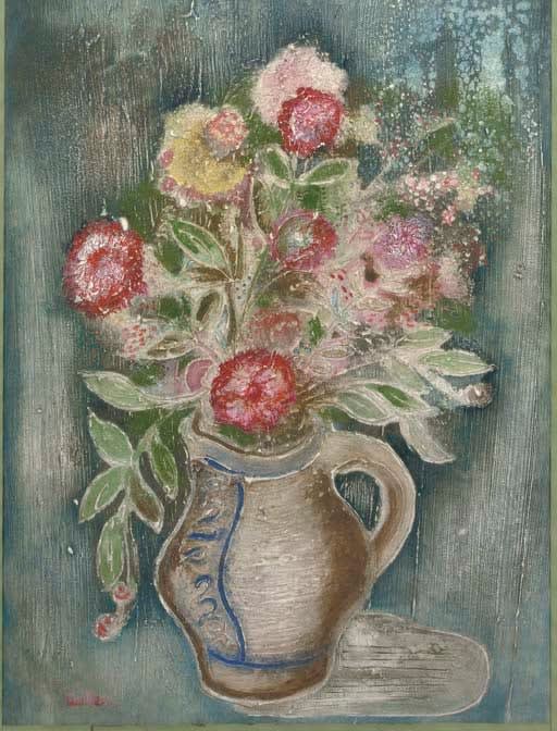 JANKEL ADLER, Terracota Vase of Flowers, ca. 1920's