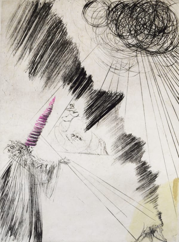 SALVADOR DALÍ, Woman with Clown, from: Faust (Walpurgis Night), 1968/69