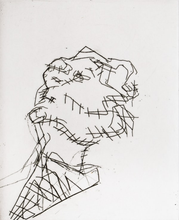 FRANK AUERBACH, Reclining Head of Julia, 1998