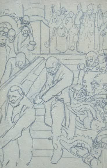 THEOPHILE ALEXANDRE STEINLEN, The Funeral