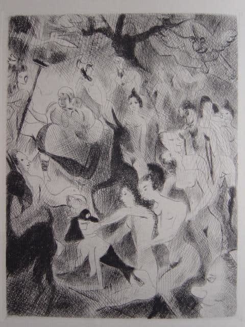 EDOUARD GOERG, Tableau de L´Au-Dela, 1927