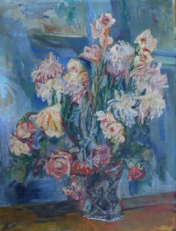 HENRI EPSTEIN, White Flowers and Roses, ca. 1930