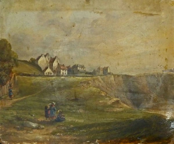 UNKNOWN ARTIST, View of a town on the coast