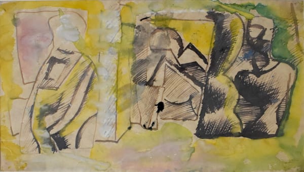 MARIO SIRONI, Studies for Three Figures | Studio per le Tre Figure, 1948
