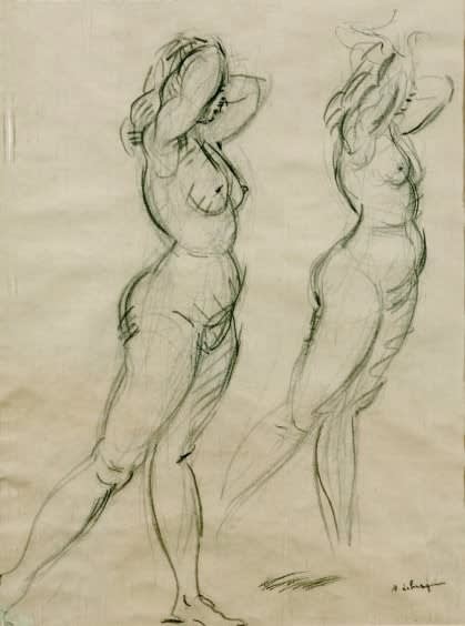 HENRI LEBASQUE, Two Nudes