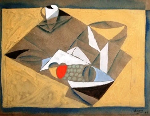 MICHAEL ARAM, Still Life (Homage to Picasso), 1949