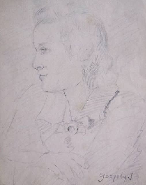 IMRE GERGELY, Portrait of a Young Woman.