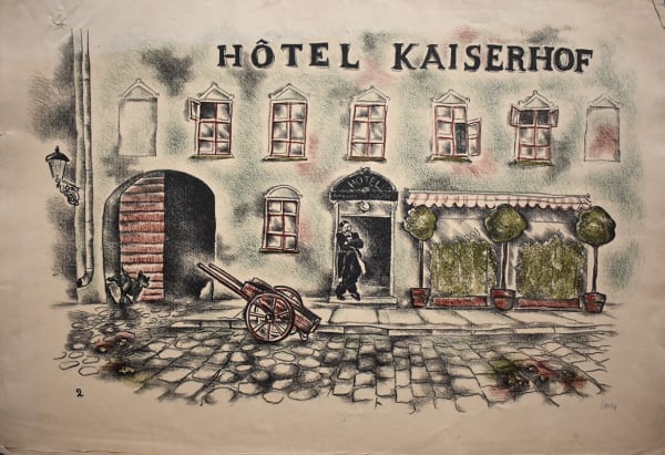 SHALOM SEBBA, Hotel Kaiserhof, from: Provincial Town in the East | Hotel Kaiserhof, aus Provinzstadt im Osten, 1923-24