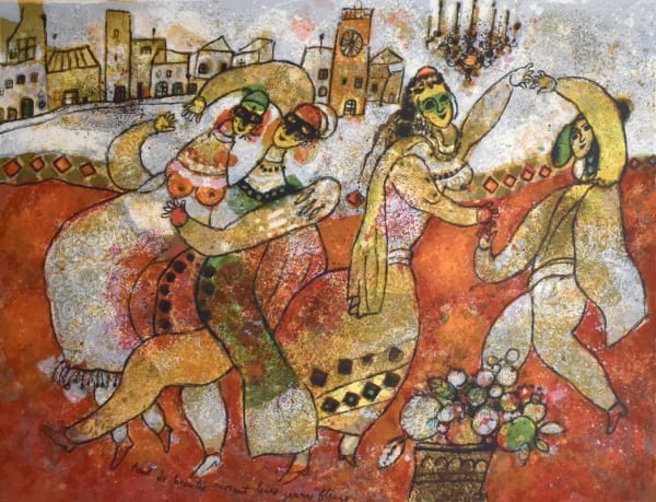 THEO TOBIASSE, Dancers with Flowers, ca. 1985
