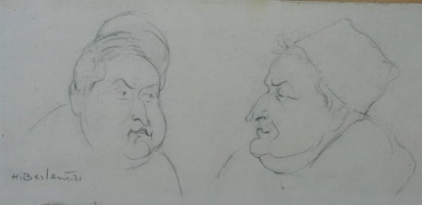 HENRYK BERLEWI, Two Turkish Men, 1921