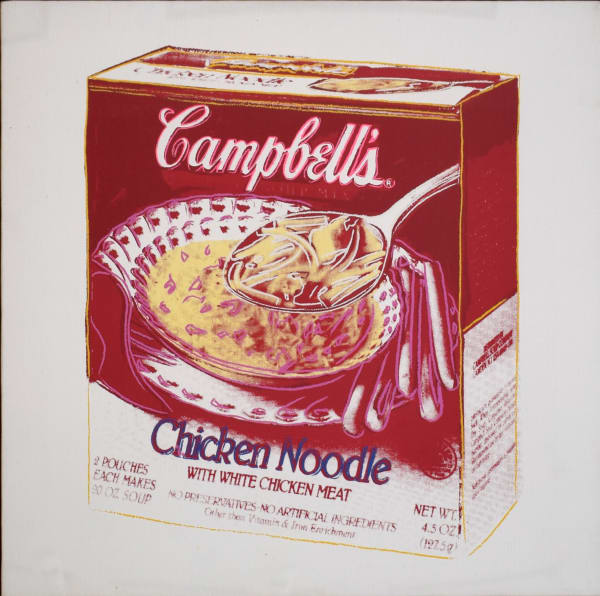 ANDY WARHOL, Campbell's Chicken Noodle Soup Box, 1986