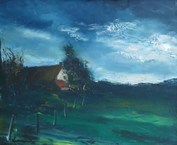 MAURICE DE VLAMINCK, Landscape in Normandy, circa 1940's