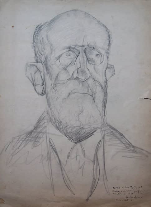 HENRYK BERLEWI, Portrait of Zwi Pryturki, 1921, 1921