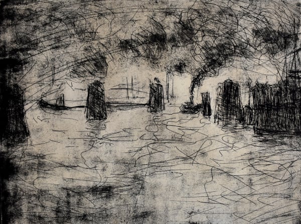 EMIL NOLDE, Hamburg, Mild Atmosphere | Hamburg, Milde Stimmung, 1910