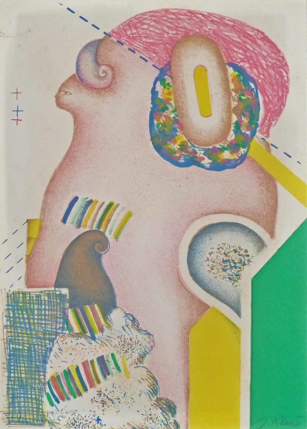 JORG REME POP, Pink Figure, from Before the Hour, 1972