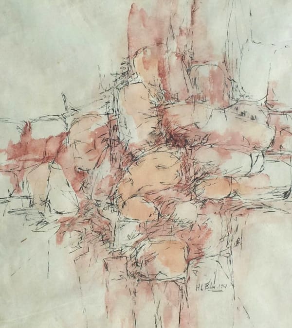 HAZEL BELVO, Abstract Composition, 1961