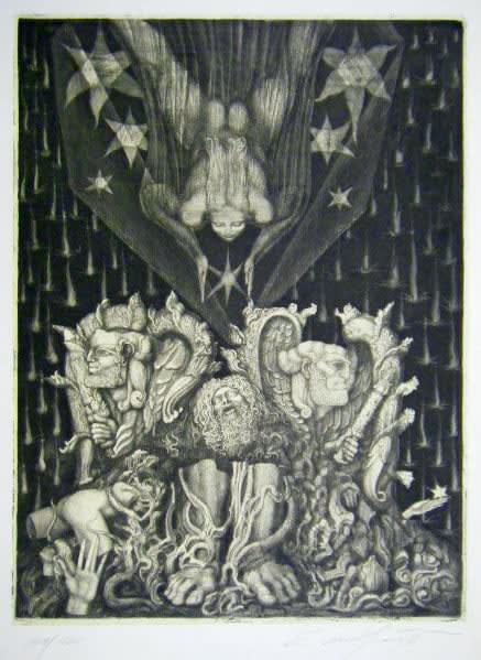 ERNST FUCHS, Adam's Destruction and Promise | Adams Zerstorung und Verheissung, 1969