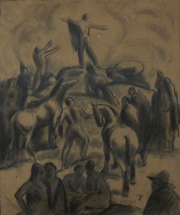 BÉLA KÁDÁR, The Speech, ca. 1910