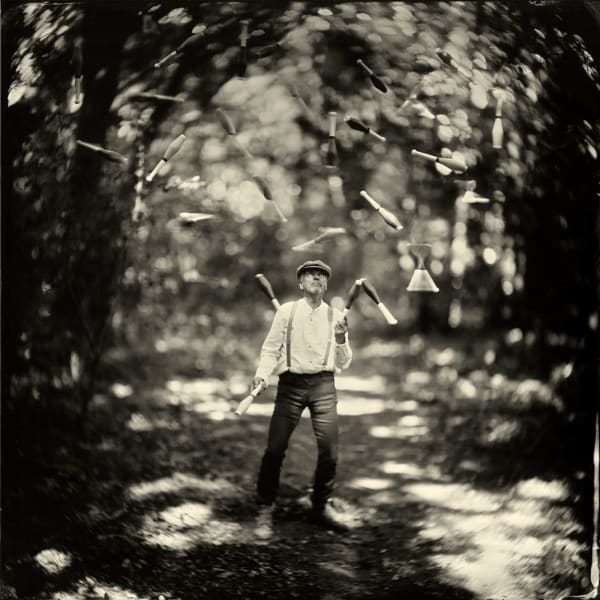 Knife juggling photograph buy here Gilman Contemporary Sun Valley art gallery