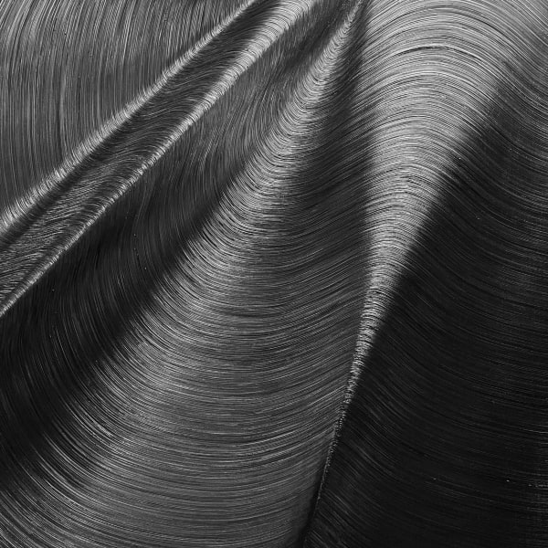 James Austin Murray jet black oil painting with sweeping brushwork reflecting light available at Gilman Contemporary