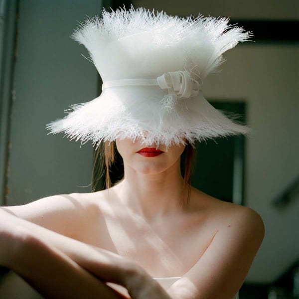 Rodney Smith portrait of a woman in a white hat white hat buy here