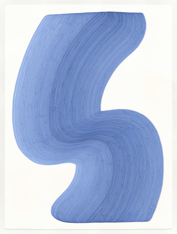blue pigmented ink lines on paper by dana piazza purchase at gilman contemporary