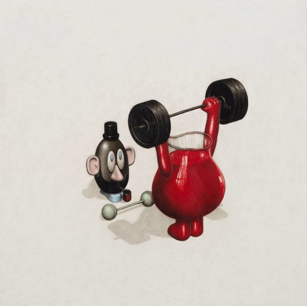 Matt Duffin potato head with barbells available at gilman contemporary