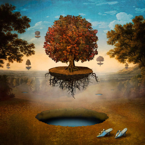 Maggie Taylor surrealist photography trees view at gilman contemporary