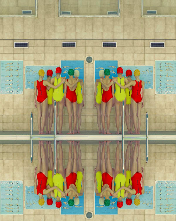 Swimming pool series Slovakian Photographer Maria Svarbova buy original prints here Gilman Contemporary Sun Valley art gallery