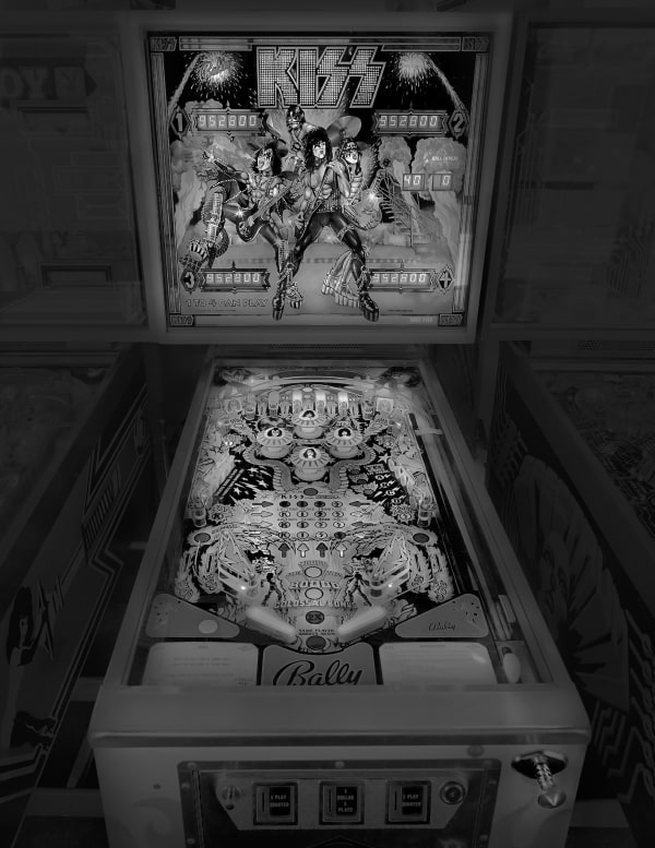 kiss pinball machine photograph by michael massaia