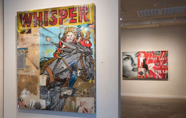 Greg Miller, Installation view of two Greg Miller pieces