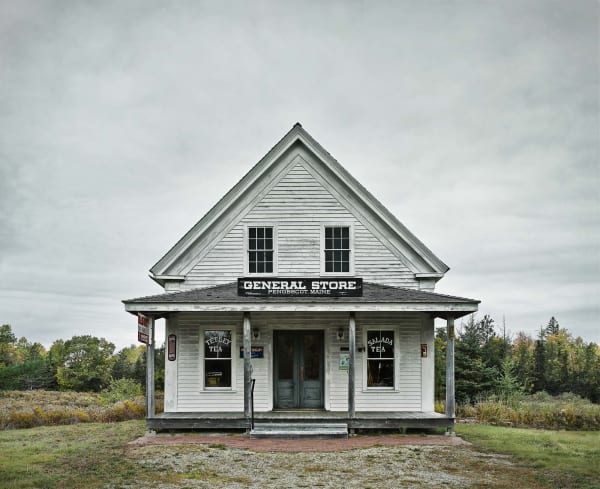 Jim Westphalen Old General Store white facade view at Gilman Contemporary