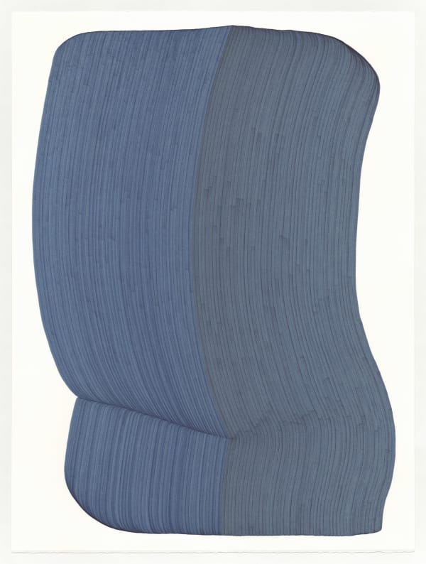 cobalt blue pigmented ink lines on paper by dana piazza purchase at gilman contemporary