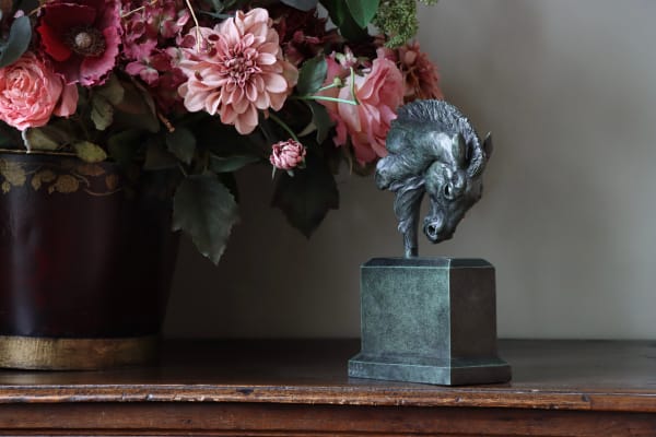 Edward Waites British, (Contemporary)Warrior Horse Head Maquette Bronze 27 x 16 x 8 cms / 10¾ x 6¼ x 3¼ inches Edition 2 of 15 (Edition record)