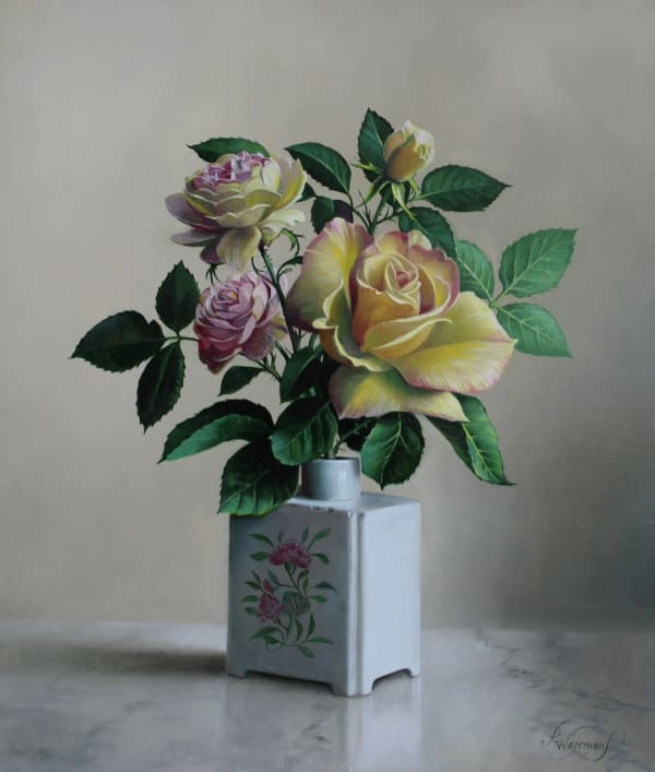 Pieter Wagemans, Rose in a Tea Jar