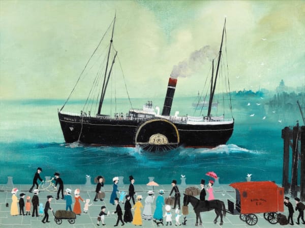 Helen Bradley, Waiting at Liverpool to go to the Isle of Man