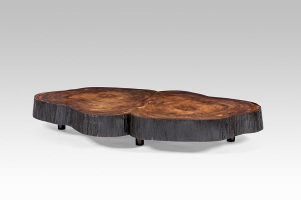 Oval Coffee Table from solid "trunk" furniture series