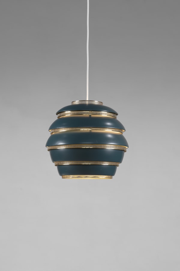 Rare blue Beehive pendant lamp