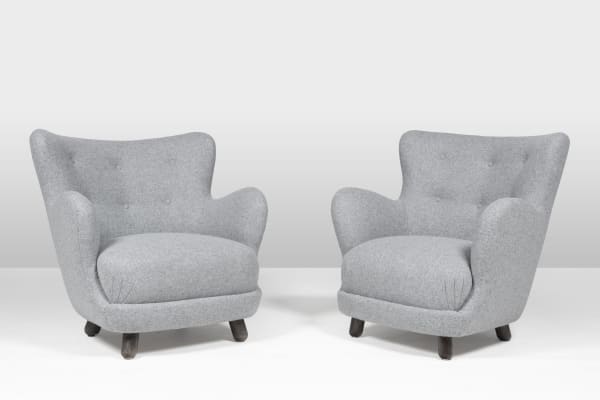 Hans Christian Hansen, Viggo S. Jørgensen, Pair of armchairs, 1936