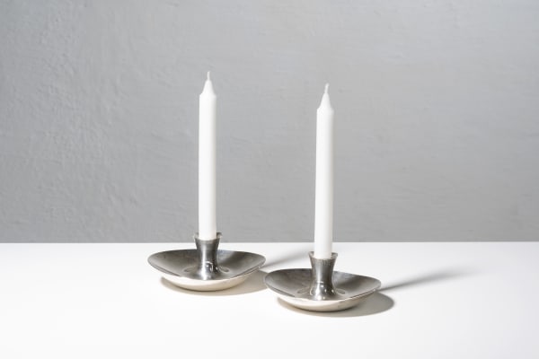 Pair of candleholders