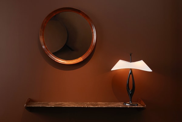 Mural shelf and mirror