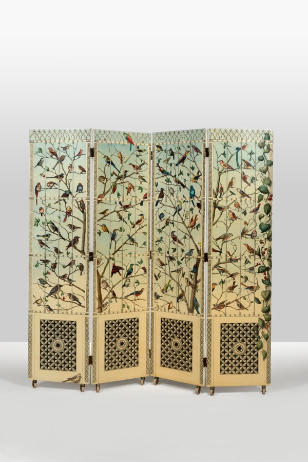 Piero Fornasetti, "Uccelli" folding screen, ca. 1953
