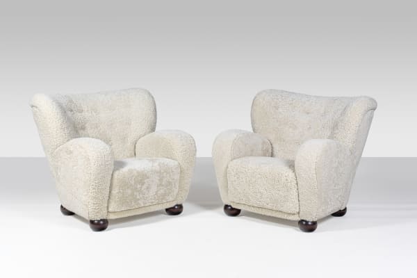 Märta Blomstedt, Pair of Lounge chairs, 1939