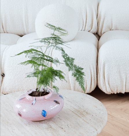 Pink Murano Vase with Murrine