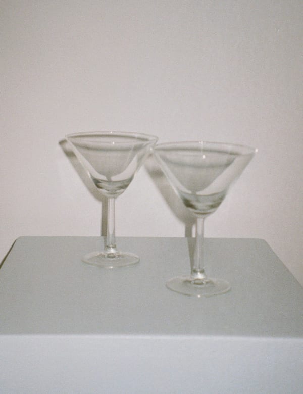Six Martini Glasses