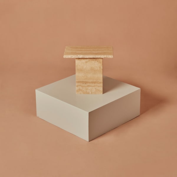 Travertine Side Tables