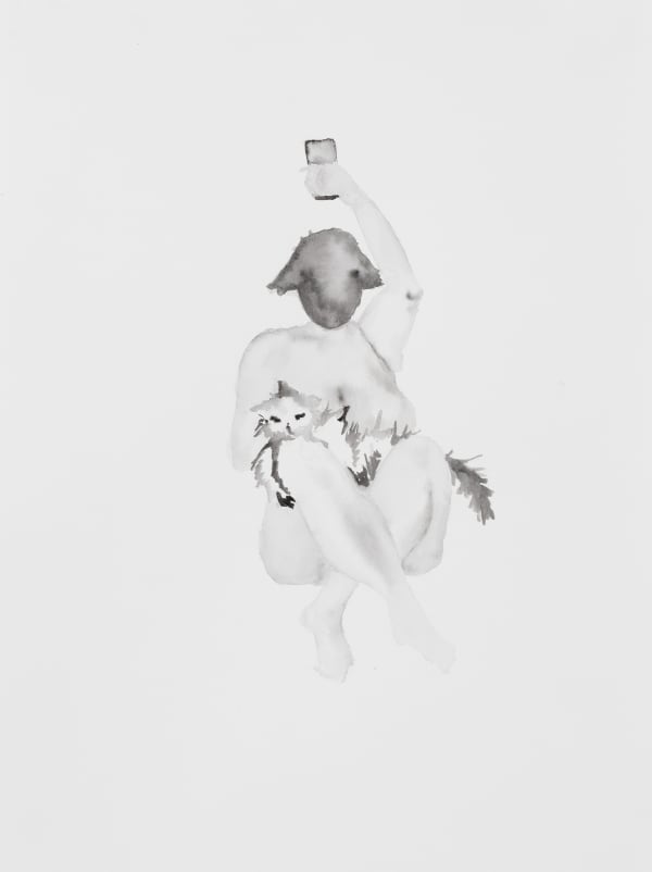 Iris Bernblum, Chef with Cat , 2020
